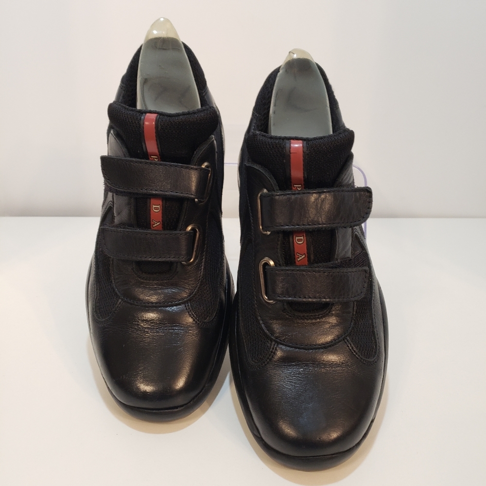 Prada America's Cup Leather Sneakers
